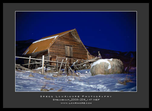 Steamboat Barn - Lightpainting Steamboat Barn - Lightpainting